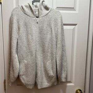 Lou and Grey Heather cream and gray sweater